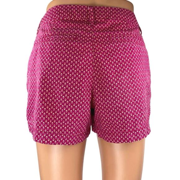 Old Navy Everyday Twill Women's Pink Floral Mid Rise 3" Mini Shorts Size 2 - Picture 3 of 5